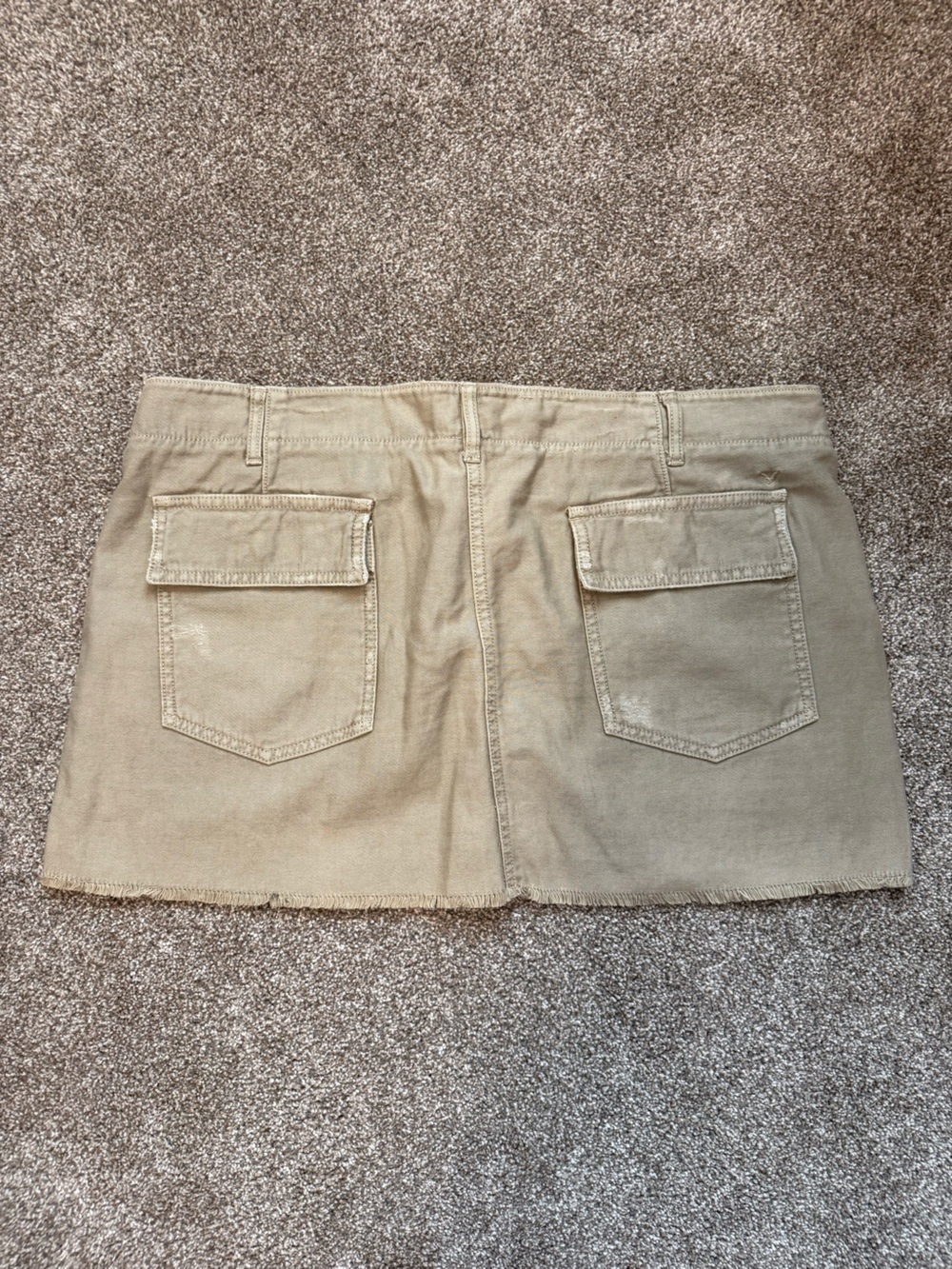 Y2K khaki mini skirt American Eagle 14 - Picture 2 of 5